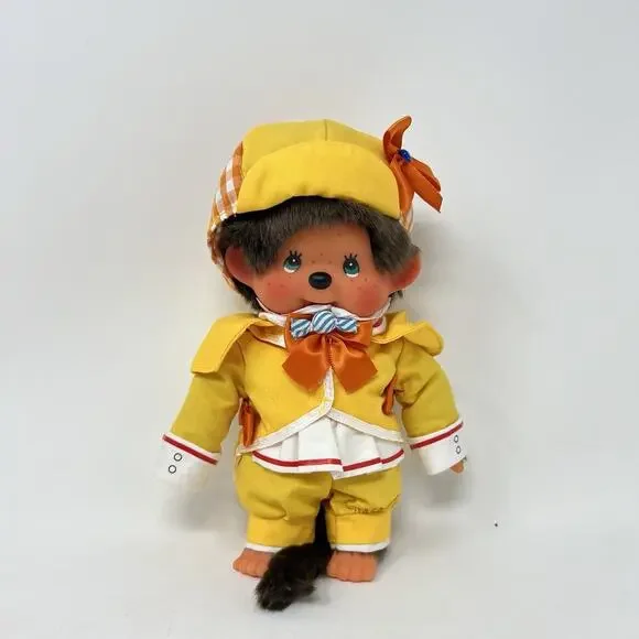 Milky Holmes Nero Monchhichi Plush Doll 2016 Limited Edition Japan Approx 8” - Picture 1 of 5